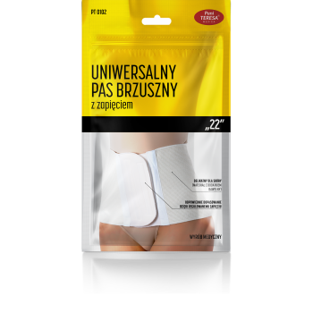 Uniwersalny pas brzuszny „22” z zapięciem pt 0102 1